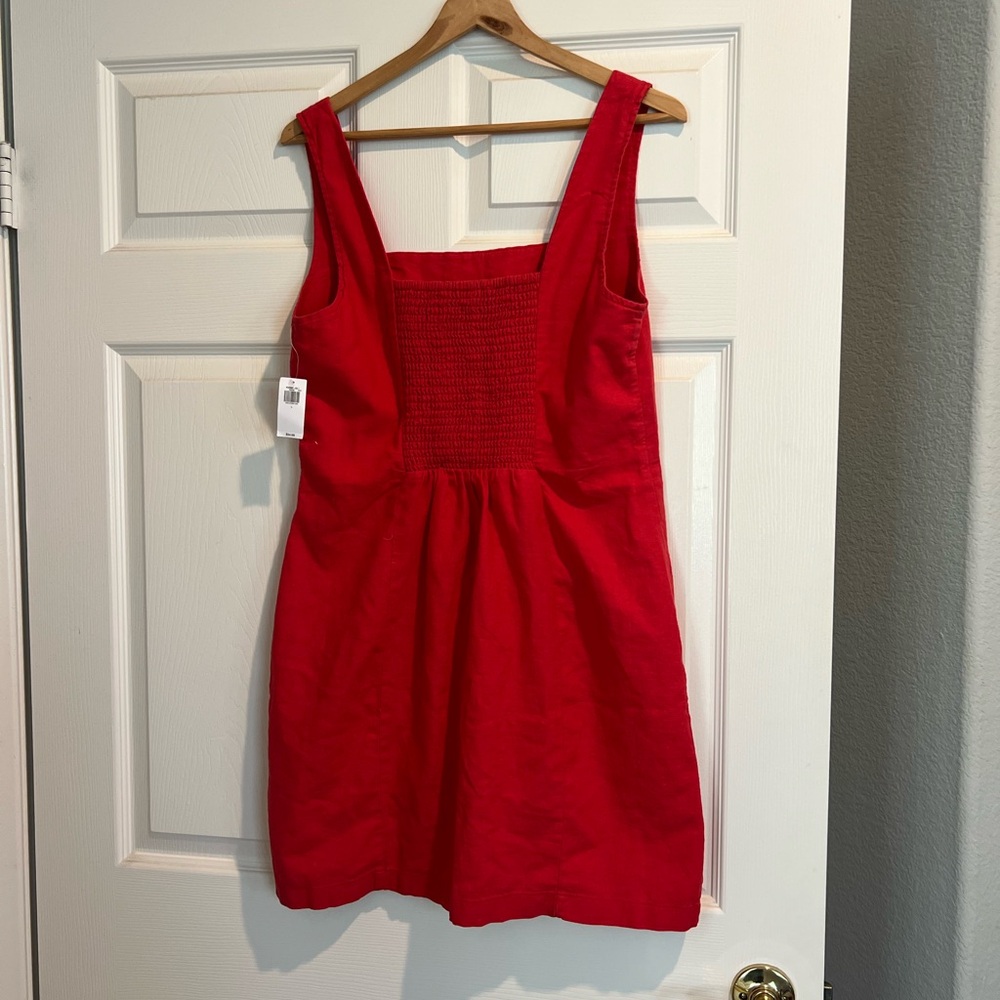 Old Navy Red Linen Mini Dress - Picture 2 of 2